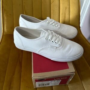 White Authentic Low Pro Vans